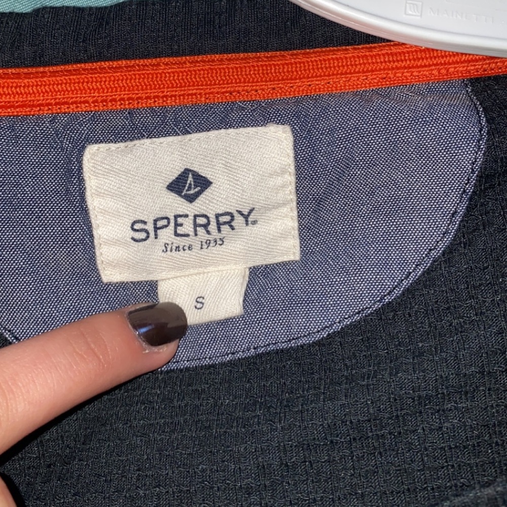 Dark blue Sperry cardigan